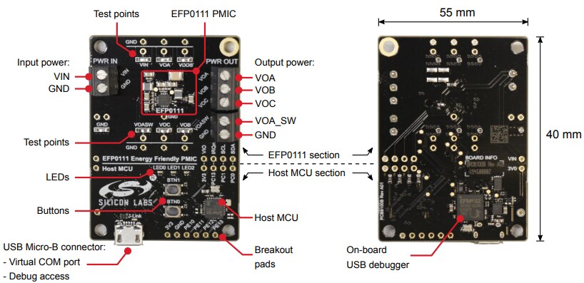 Silicon Labs Kit d’évaluation SLEVK1000B